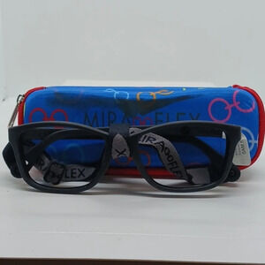 NWT MIRA FLEX YOUTH EYEGLASS FRAMES SAM51-JS BLACK